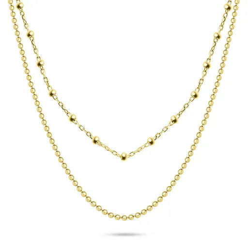 Brilio Silver Colier dublu placat cu aur NCL103Y