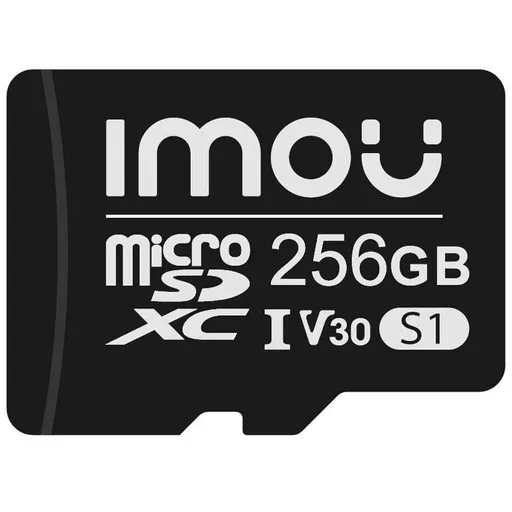 Card de memorie Imou ST2-256-S1, MicroSD 256GB, clasa 10, citire 95 MB/s, scriere 38 MB/s