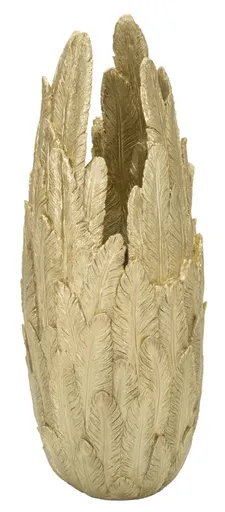 Mauro Ferretti Vaza Din Resina Aurie cm 32X34X80 | Aosom Romania