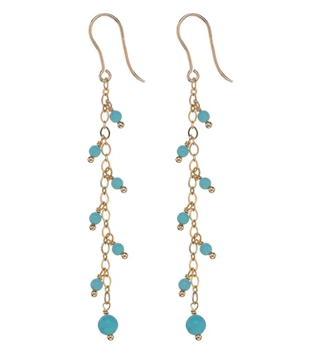 Alisia Cercei placați cu aur cu turcoaz AL5092.01.069