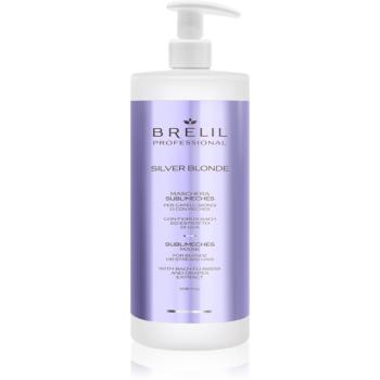 Brelil Professional Silver Blonde Sublimeches Mask masca hidratanta neutralizeaza tonurile de galben 1000 ml