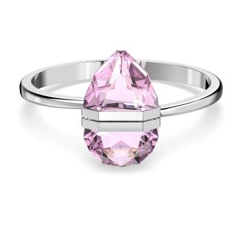 Swarovski Brățară solidă frumoasă cu cristale roz Lucent 561511 5,3 x 4,3 cm