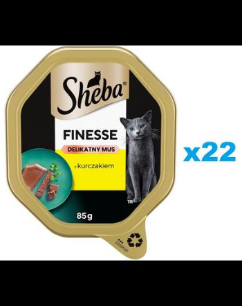 SHEBA Finesse pate pentru pisica 22x85 g hrana umeda completa