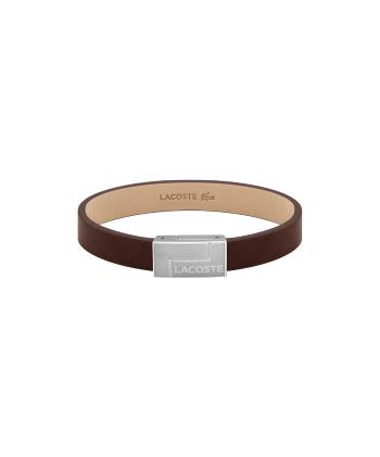 Lacoste Brățară maro din piele Lacoste Traveller 2040071