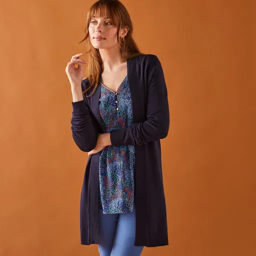 Cardigan lung fără închidere