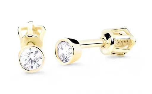 Cutie Jewellery Cercei populari din aur galben Z8017-30-10-X-1