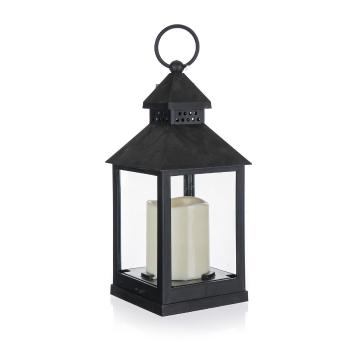 Felinar Home Decor. cu lumânare LED, 10 x 10 x 23 cm