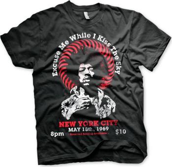 Jimi Hendrix Ing Live In New York Unisex Black XL