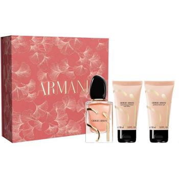Giorgio Armani Sì Intense (2023) - EDP (reîncărcabil) 50 ml + gel de duș 50 ml + loțiune de corp 50 ml