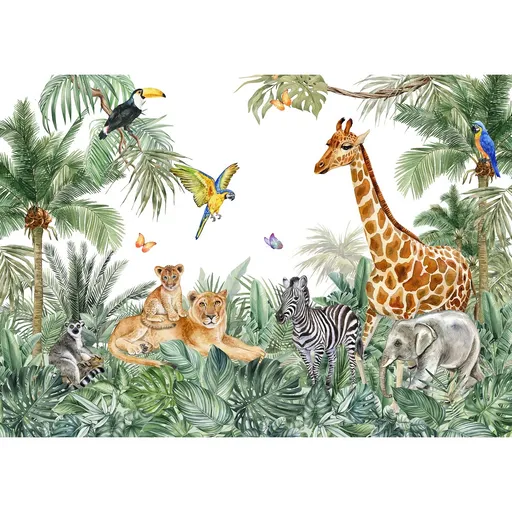Foto-tapet XXL Jungle 360 x 254 cm, 4 părți