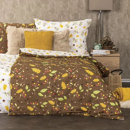 Lenjerie de pat bumbac creponat  4Home Toamnă, 140 x 200 cm, 70 x 90 cm