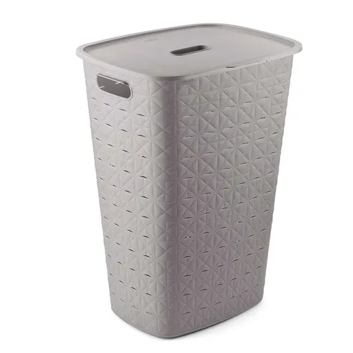 Curver Coș pentru rufe murdare Softex 56 l, gri, gri