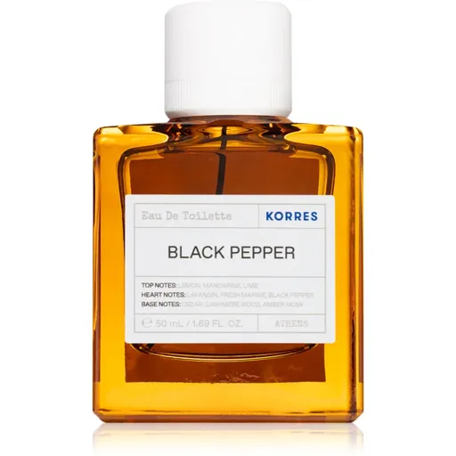 Korres Black Pepper Eau de Toilette pentru bărbați 50 ml