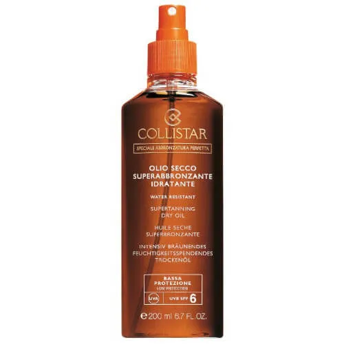 Collistar Ulei uscat pentru bronzare SPF 6 (Supertanning Moisturizing Dry Oil) 200 ml