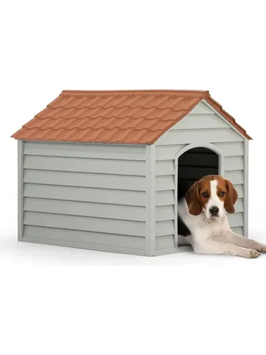 Casă pentru animale de companie, Paws & Whiskers, 5100-2, Plastic, Gri/Maro