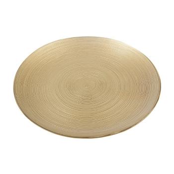 Orion Skleněný servírovací talíř Golden, pr. 21 cm, pr. 21 cm