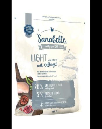 SANABELLE Light Hrana uscata pisici adulte supraponderale, cu pasăre 400 g