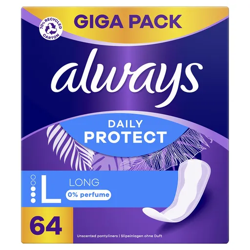 Always Absorbante Daily Protect Long Slip 64 buc