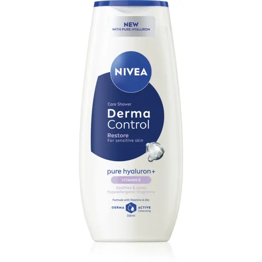 NIVEA Derma Control Restore gel de dus hidratant cu acid hialuronic 250 ml