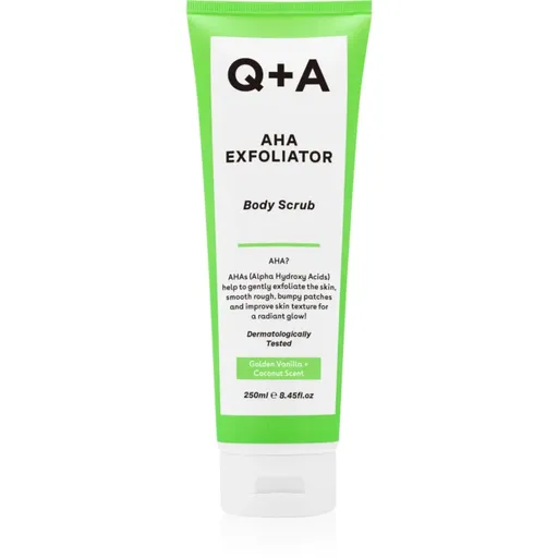 Q+A AHA Exfoliator exfoliant pentru corp Cu AHA Acizi 250 ml