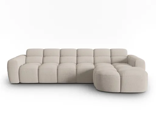 Coltar dreapta 4 locuri, Lisa-193, Micadoni Home, 310x170x77 cm, tesatura structurata, bej sand