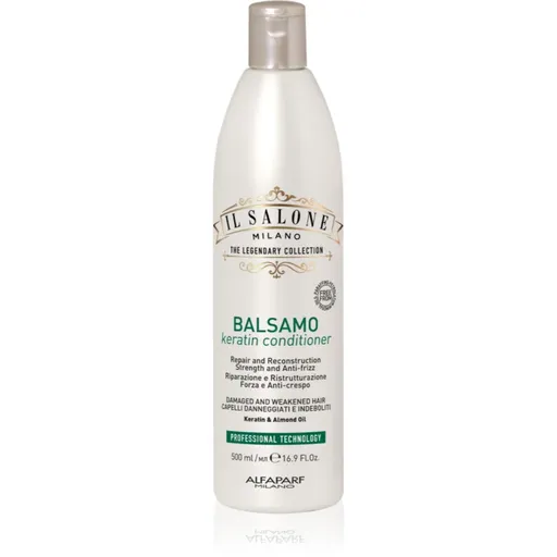 Alfaparf Milano Il Salone Milano Keratin balsam pentru regenerare pentru par deteriorat 500 ml