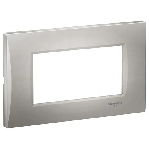 Rama curbata 4 module Schneider Easy Styl LMR7364004, argintiu