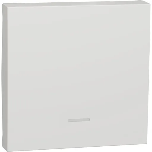 Clapeta pentru intrerupator indicator luminos 2 module Schneider Noua Unica NU920018N, alb