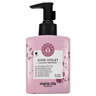Maria Nila Colour Refresh mască hrănitoare cu pigmenți colorați pentru păr cu nuanțe de mov Vivid Violet 300 ml