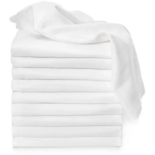 T-TOMI TETRA Cloth Diapers HIGH QUALITY White scutece textile White 70x70 cm 10 buc