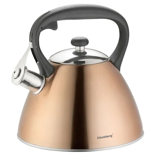 Ceainic cu fluier Klausberg KB 7209, 3 litri, Inductie, Bronz