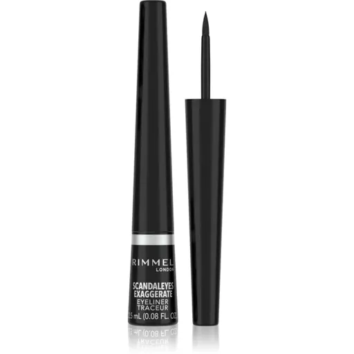 Rimmel Exaggerate Eyeliner eyeliner culoare 100% Black 2,5 ml