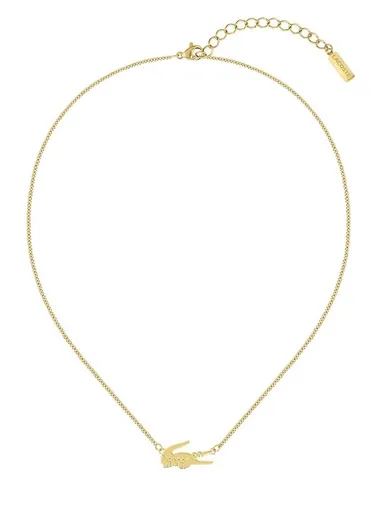 Lacoste Colier la modă placat cu aur pentru femei Crocodile 2040044