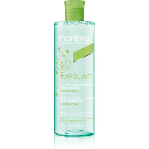 Noreva Exfoliac Micellar Water Cleanser apa pentru curatare cu particule micele cu efect de exfoliere 400 ml