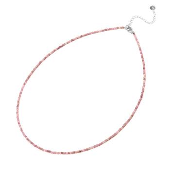 Agato Colier de perle minerale cu rodonit POL-N01/47L
