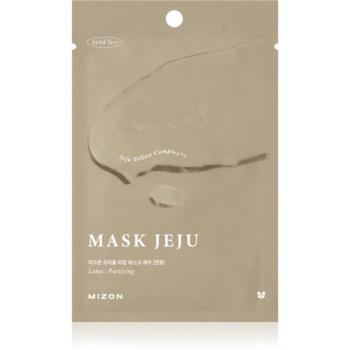 Mizon Joyful Time Jeju Lotus mască textilă hidratantă pentru un ten curat și sănătos 23 g