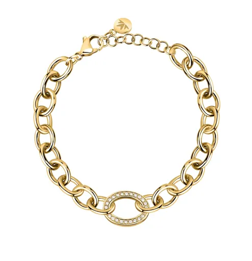 Morellato Brățară distinctivă placată cu aur cu cristale Intrecci SAZC03