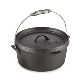 Klarstein HOTROD 85, negru, vas de fontă, vas barbeque 9 QT / 7,7 l, fontă