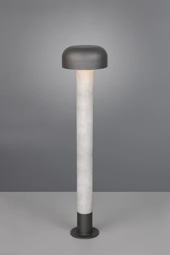 Lampadar de exterior Fraser, TRIO, 19x84.5 cm, 10W, 1x E27, aluminiu, gri