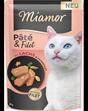 MIAMOR Pate and Filet with Salmon pate cu file de somon pentru pisici 85 g