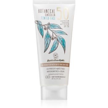 Australian Gold Botanical Tinted Face crema protectoare cu efect de tonifiere SPF 50 Medium 88 ml