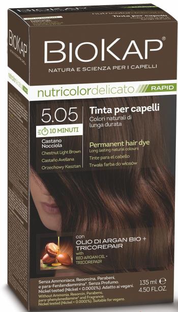 Biokap BIOKAP DELICATO RAPID vopsea de păr - 5.05 Castan nucă 135 ml