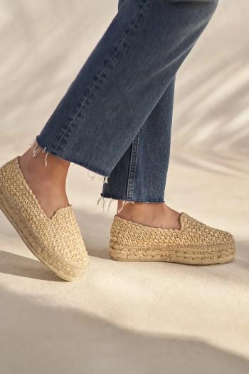 Espadrilky Manebi Yucatán Double Sole Espadrilles béžová farba, na platforme, V 2.7 D0