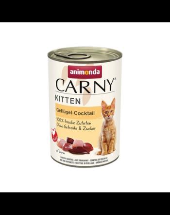 ANIMONDA Carny Kitten Poultry Cocktail 400 g Conserva hrana umeda pisoi, cu pasare