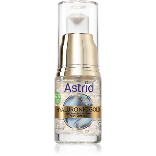 Astrid Hyaluronic Gold ser pentru ochi cu efect de lifting cu niacinamidă 15 ml