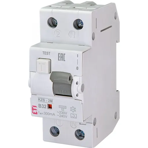 Intrerupator automat cu diferential RCBO 1P+N 32A/300mA tip A, curba B Eti 002173407