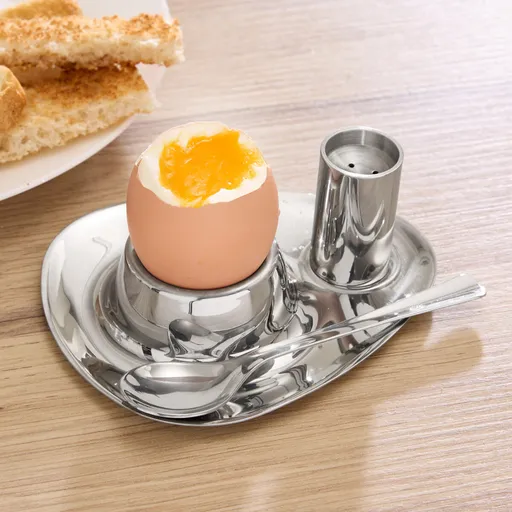 Set de ouă de mic dejun din oțel inoxidabil