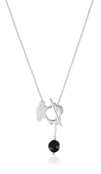 Tous Colier frumos din argint cu onix I-Bear 1004139700