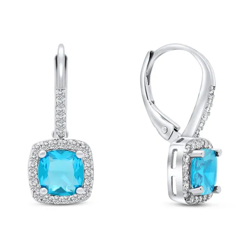 Brilio Silver Cercei strălucitori cu zirconi din argint EA308WAQ