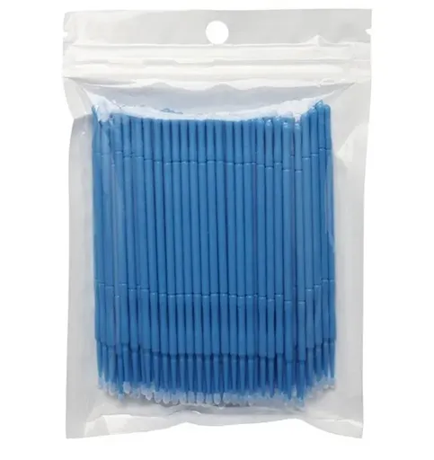 Betisoare Microaplicatoare pentru Gene cu Fibra, Set 100